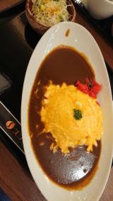チーズオムレツカレー☆